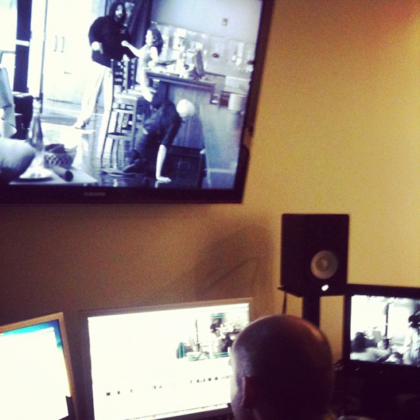 Editing time in full effect. And no sepia here. #silentfilm #pdx48hfp